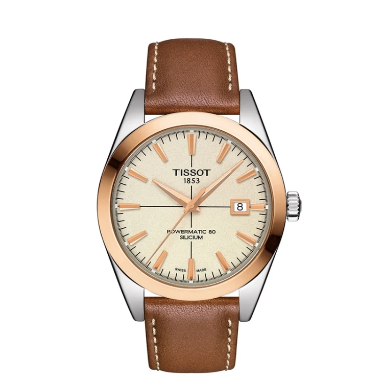 Tissot T9274074626100 GENTLEMAN POWERMATIC 80 SILICIUM SOLID 18K GOLD BEZEL męski MARKO