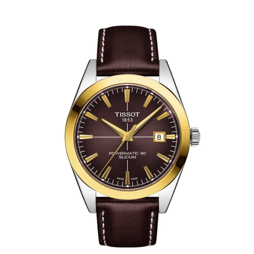 Tissot T9274074629101 GENTLEMAN POWERMATIC 80 SILICIUM SOLID 18K GOLD BEZEL męski MARKO