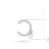 Kolczyk ze srebra nausznica nakładka na chrząstkę fake piercing zawieszka K239-925-S MARKO