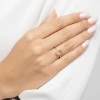 Pozłacany pierścionek z cytrynem owalny żółty kamień Kleur JP084-925-ZZ marko