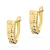 Złote diamentowane kolczyki na angielskim zapięciu K-GW-665-585 marko