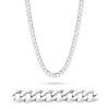 Srebrny łańcuszek męski 8mm Pancerka szeroki łańcuch 925 L217-925 marko