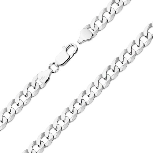 Srebrny łańcuszek męski 8mm Pancerka szeroki łańcuch 925 L217-925 marko