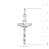 Srebrny krzyżyk z Jezusem D156-925 MARKO