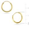 Złote kolczyki koła średnica 15mm kreolki Jeso basic K078-585 marko