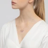 Złota zawieszka emaliowana motyl kolorowy różowy Z684-585-R marko