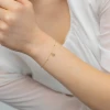 Złota bransoletka serca kłódki i diamentowane kulki Iluvia B-GW-384-585 marko