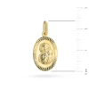 Złoty owalny medalik Matka Boska Częstochowska diamentowana oprawa MD-GW-106-585 marko