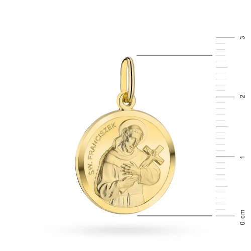 Złoty medalik Święty Franciszek MD-GW-101-585 marko