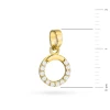 Złota zawieszka ring zdobiony cyrkoniami Soledo Z-GW-283-585 marko