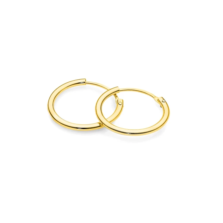 Złote kolczyki koła średnica 13mm kreolki Jeso basic K200-333 marko