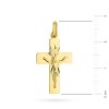 Złoty krzyżyk Jezus Chrystus z promieniami KR-GW-059-585 marko