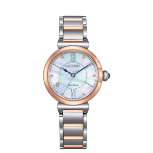 Citizen EM1074-82D zegarek damski na stalowej bransolecie