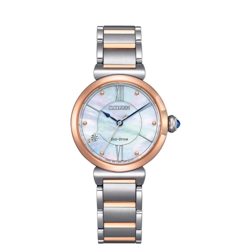 Citizen EM1074-82D zegarek damski na stalowej bransolecie