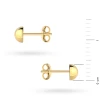 Złote kolczyki pół kulki 4mm Jeso K-GW-129-585 marko