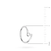 Pojedynczy srebrny kolczyk kółko rozcięte do ucha, nosa, brwi, piercing sprężynka K231-925-S marko