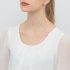 Srebrny naszyjnik łańcuszek z kulkami linka żmijka próba 925 L197-925 marko