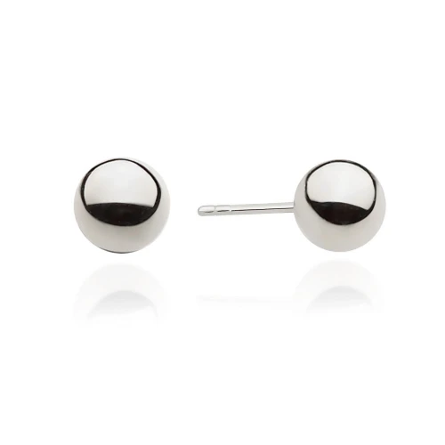 Kolczyki kulki z białego złota 8mm sztyft Jeso pr.585 
K804-B585 marko