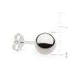 Pojedynczy kolczyk kulka z białego złota 8mm sztyft Jeso pr.585 K804-B585-8-SOLO marko