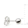 Pojedynczy kolczyk kulka z białego złota 3mm sztyft Jeso pr.585 K804-B585-3-SOLO marko