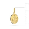 Złoty satynowy medalik Szkaplerz w błyszczącej oprawie MD-GW-114-585 marko