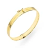 Złota sztywna bransoletka bangle diamentowane brzegi Sego B-GW-406-585 marko