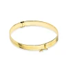 Złota sztywna bransoletka bangle diamentowane brzegi Sego B-GW-406-585 marko