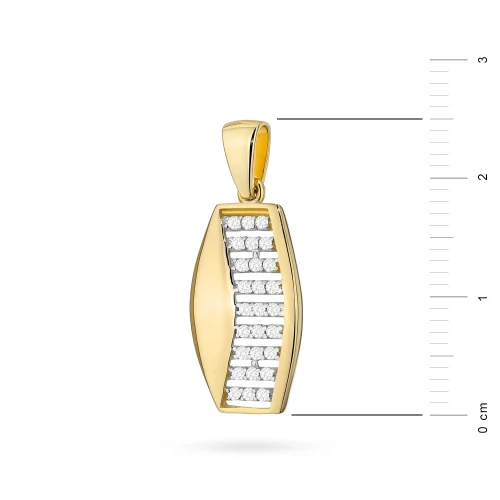 Złota zawieszka klasyczna cyrkonie falka Soledo Z260-585-B marko