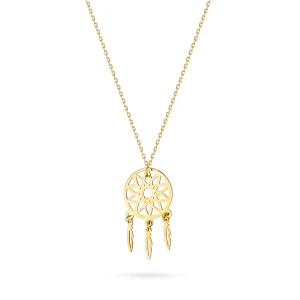 Złoty naszyjnik Łapacz Snów Dreamcatcher Virino
