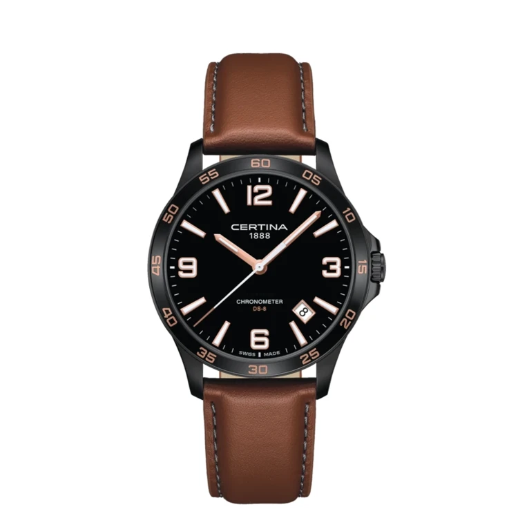 Certina C0338513605700 DS-8 zegarek męski na pasku MARKO