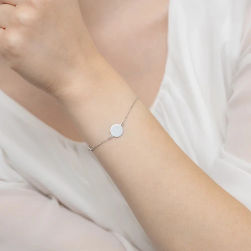 Srebrna bransoletka kółka pełne ring Supreni B414-925-S marko