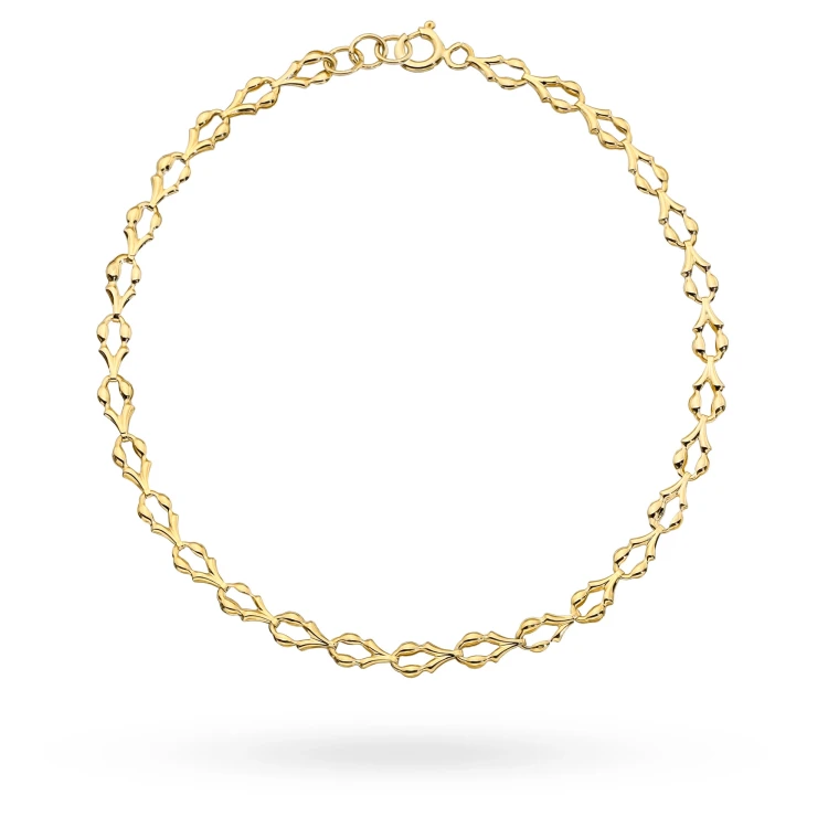 Złota elegancka bransoletka nietypowy splot Virino B-GW-411-585 marko