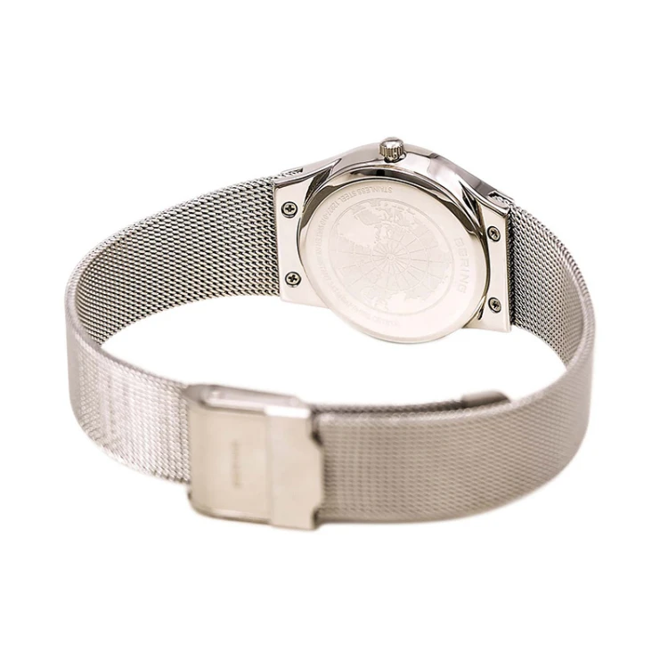Zegarek damski Bering Classic 12927-010 stalowy pasek mesh MARKO