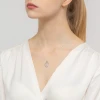Srebrny medalik zdobiony cyrkoniami Matka Boska w sercu D125-925-BS marko