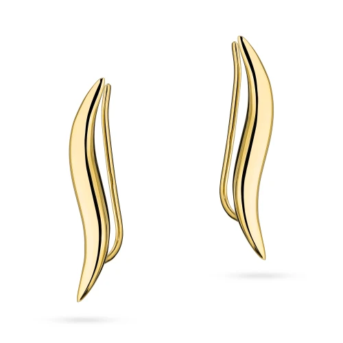 Złote kolczyki nausznice fale ear crawler Supreni K-GW-821-585 marko