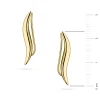 Złote kolczyki nausznice fale ear crawler Supreni K-GW-821-585 marko
