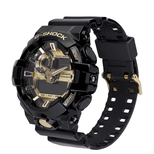 Zegarek Casio G-Shock GA-710GB-1AER pasek z tworzywa
