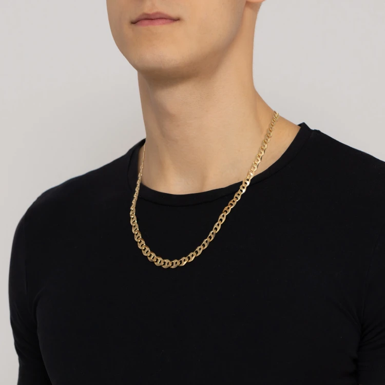Złoty łańcuch męski splot gucci próba 585 L035-585 marko