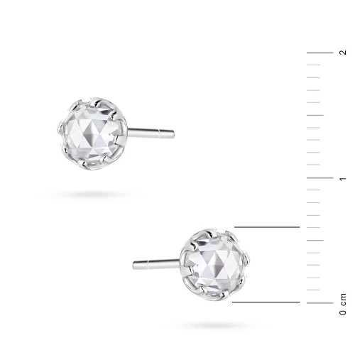 Kolczyki srebrne diamentowane cyrkonie sztyft Soledo K1572-925-BS marko