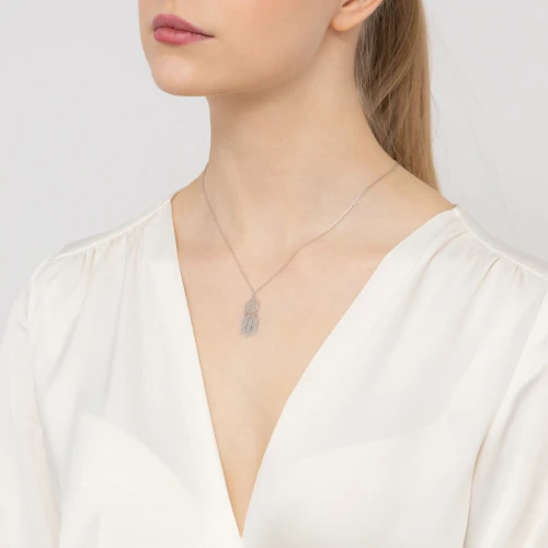 Srebrny naszyjnik łapacz snów Dreamcatcher Virino N237-925-S marko