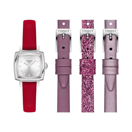 Zegarek damski Tissot T0581091603600 Lovely Square Valentines na pasku MARKO