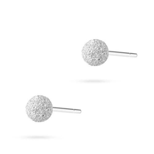 Srebrne kolczyki diamentowane kulki 3mm Jeso K1620-925-S marko