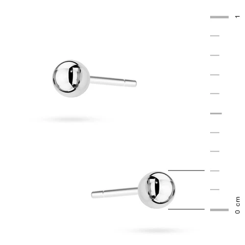 Srebrne kolczyki kulki 2mm Jeso K1619-925-S marko