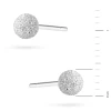 Srebrne kolczyki diamentowane kulki 4mm Jeso K1616-925-S marko