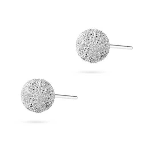 Srebrne kolczyki diamentowane kulki 5mm Jeso K1615-925-S marko