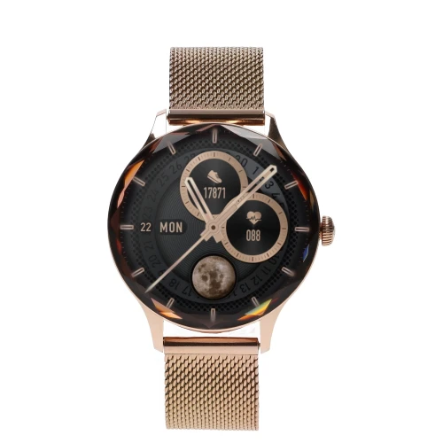 Smartwatch Garett Viva złoty stalowy