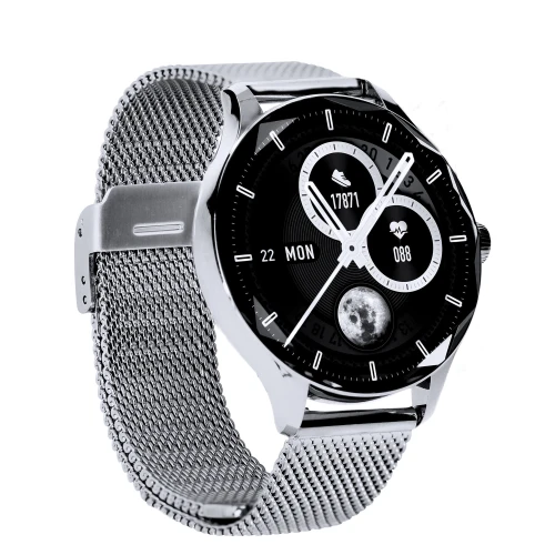 Smartwatch Garett Viva srebrny stalowy MARKO