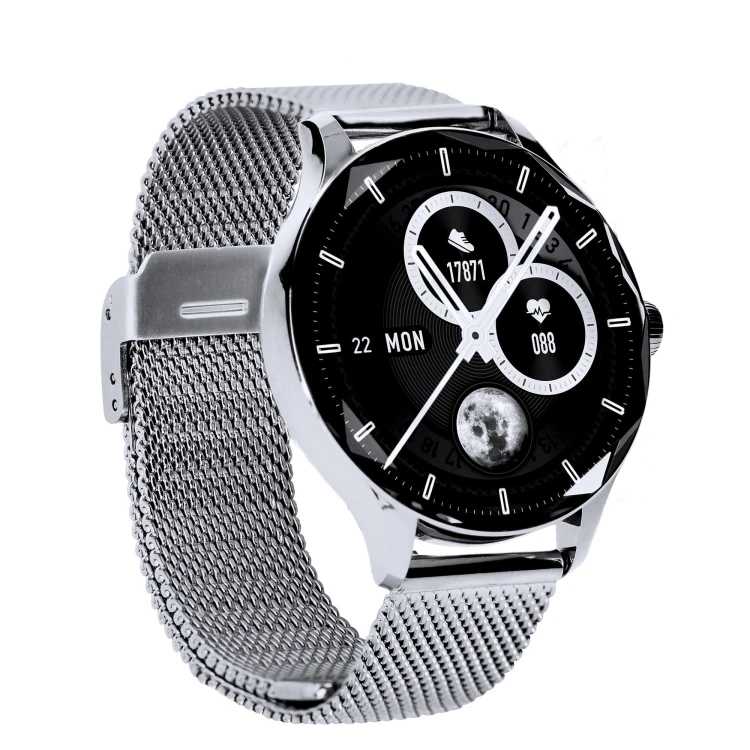 Smartwatch Garett Viva srebrny stalowy MARKO