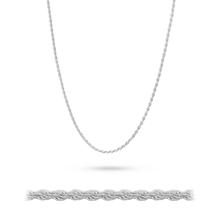 Srebrny łańcuszek naszyjnik splot Korda L019-925-S marko