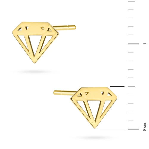 Złote kolczyki diamenciki sztyft 333 K368-333 marko